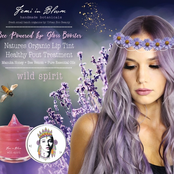 Purple Berry Grape Sheer Tint Organic Lip Gloss Plumper Treatment - Picture 2 of 16